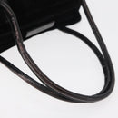 PRADA Hand Bag Velor Black Auth 178324-7