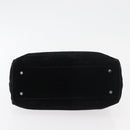 PRADA Hand Bag Velor Black Auth 178324-9
