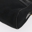 GUCCI GG Canvas Web Sherry Line Shoulder Bag Black Gold 001 4071 5 Auth 178333A-11