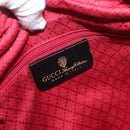 GUCCI GG Canvas Web Sherry Line Shoulder Bag Black Gold 001 4071 5 Auth 178333A-16