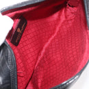 GUCCI GG Canvas Web Sherry Line Shoulder Bag Black Gold 001 4071 5 Auth 178333A-17
