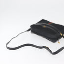 GUCCI GG Canvas Web Sherry Line Shoulder Bag Black Gold 001 4071 5 Auth 178333A-7