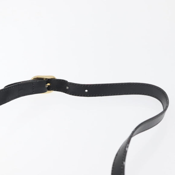 GUCCI GG Canvas Web Sherry Line Shoulder Bag Black Gold 001 4071 5 Auth 178333A