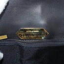 GIVENCHY Hand Bag Leather Black Gold Auth 178337A-16