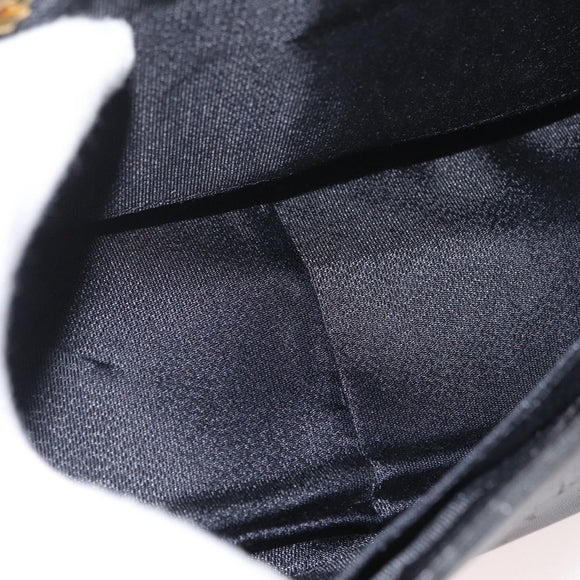 GIVENCHY Hand Bag Leather Black Gold Auth 178337A