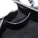SAINT LAURENT Baby Duffel Hand Bag Leather 2way Black Silver Auth 178338-22