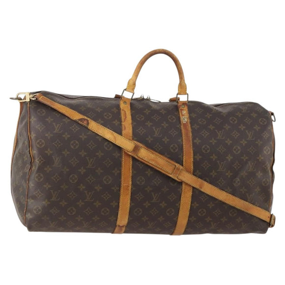 LOUIS VUITTON Monogram Keepall Bandouliere 60 Boston Bag M41412 LV Auth 178341
