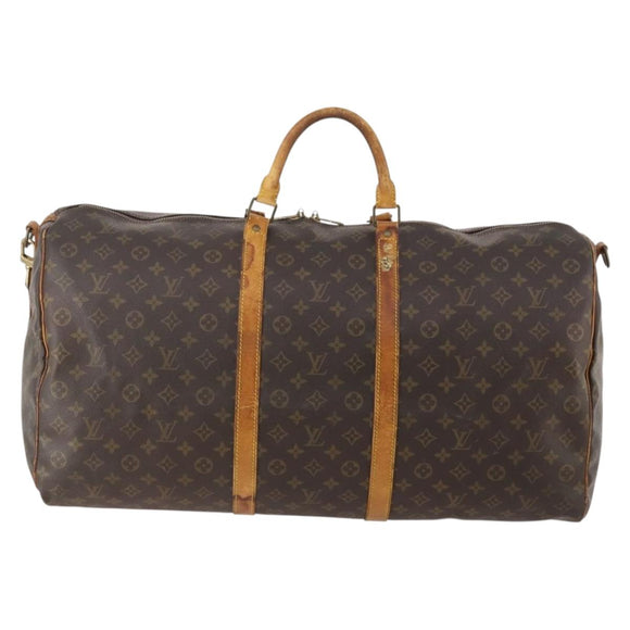 LOUIS VUITTON Monogram Keepall Bandouliere 60 Boston Bag M41412 LV Auth 178341
