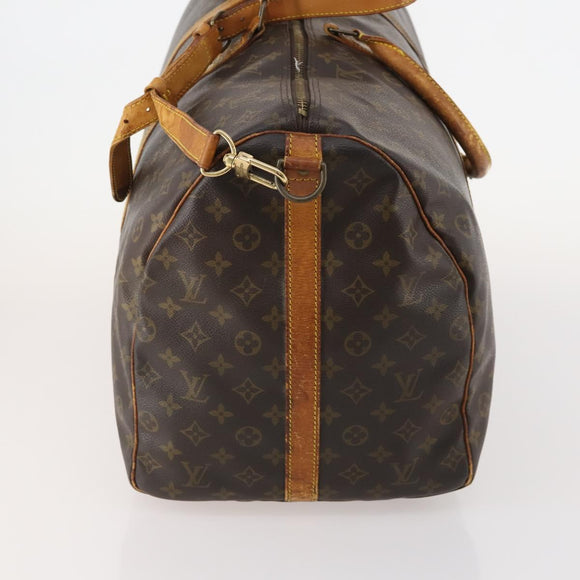 LOUIS VUITTON Monogram Keepall Bandouliere 60 Boston Bag M41412 LV Auth 178341