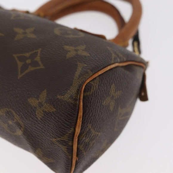 LOUIS VUITTON Monogram Mini Speedy Hand Bag M41534 LV Auth 178347