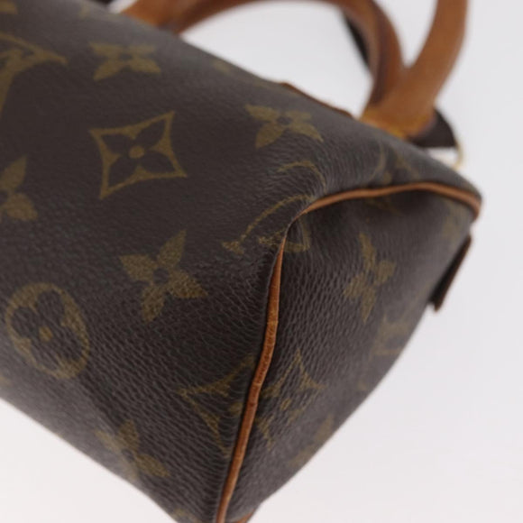 LOUIS VUITTON Monogram Mini Speedy Hand Bag M41534 LV Auth 178347