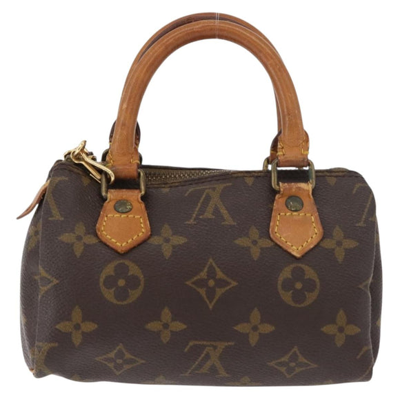 LOUIS VUITTON Monogram Mini Speedy Hand Bag M41534 LV Auth 178347
