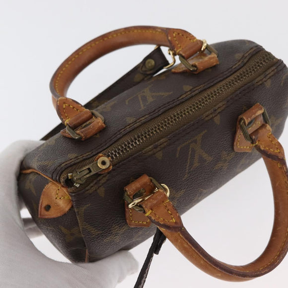 LOUIS VUITTON Monogram Mini Speedy Hand Bag M41534 LV Auth 178347