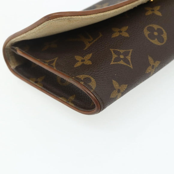 LOUIS VUITTON Monogram Pochette Twin GM Shoulder Bag M51852 LV Auth 178352