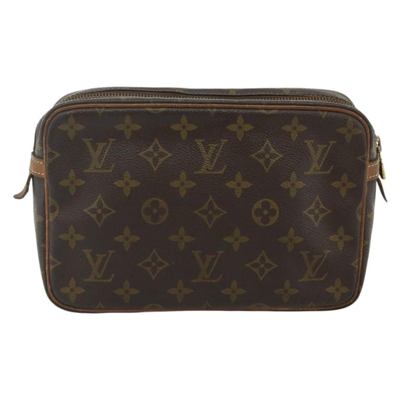 LOUIS VUITTON Monogram Compiegne 23 Clutch Bag M51847 LV Auth 178356
