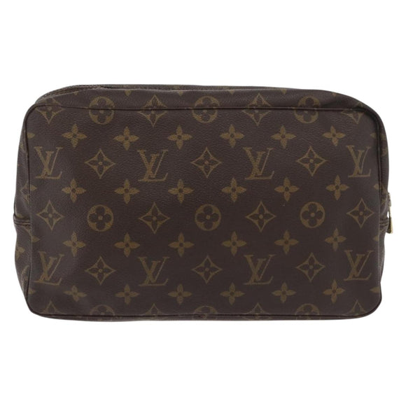 LOUIS VUITTON Monogram Trousse Toilette 28 Clutch Bag M47522 LV Auth 178362
