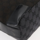 GUCCI GG Canvas Shoulder Bag Black Gold 001 4204 3444 Auth 178366A-8