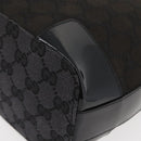 GUCCI GG Canvas Shoulder Bag Black Gold 001 4204 3444 Auth 178366A-15