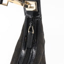 GUCCI GG Canvas Shoulder Bag Black Gold 001 4204 3444 Auth 178366A-9