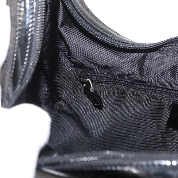 GUCCI GG Canvas Shoulder Bag Black Gold 001 4204 3444 Auth 178366A