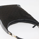GUCCI GG Canvas Shoulder Bag Black Gold 001 4204 3444 Auth 178366A-6