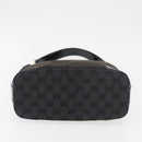 GUCCI GG Canvas Shoulder Bag Black Gold 001 4204 3444 Auth 178366A-5