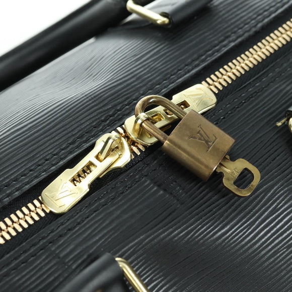 LOUIS VUITTON Epi Keepall 45 Boston Bag Black M42972 LV Auth 178370SAV