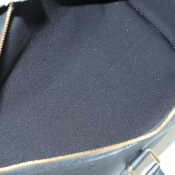 LOUIS VUITTON Epi Keepall 45 Boston Bag Black M42972 LV Auth 178370SAV