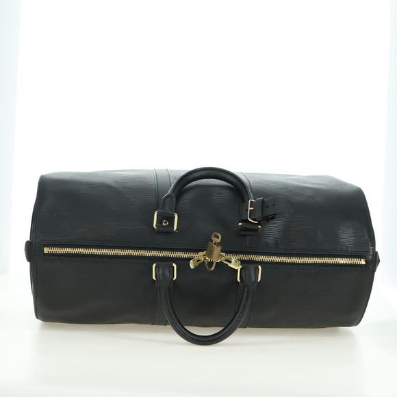 LOUIS VUITTON Epi Keepall 45 Boston Bag Black M42972 LV Auth 178370SAV