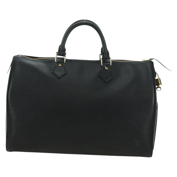 LOUIS VUITTON Epi Speedy 35 Hand Bag Black M42992 LV Auth 178372SAV