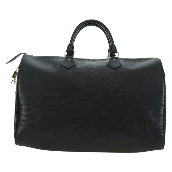 LOUIS VUITTON Epi Speedy 35 Hand Bag Black M42992 LV Auth 178372SAV