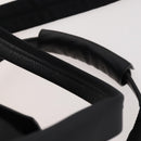 PRADA Boston Bag Nylon 2-weg Zwart Zilver Auth 178374-15
