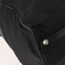 PRADA Boston Bag Nylon 2-weg Zwart Zilver Auth 178374-17