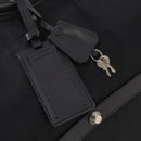PRADA Boston Bag Nylon 2-weg Zwart Zilver Auth 178374-9