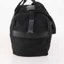 PRADA Boston Bag Nylon 2-weg Zwart Zilver Auth 178374-4