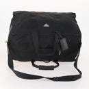 PRADA Boston Bag Nylon 2-weg Zwart Zilver Auth 178374-7