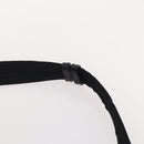 PRADA Boston Bag Nylon 2-weg Zwart Zilver Auth 178374-14
