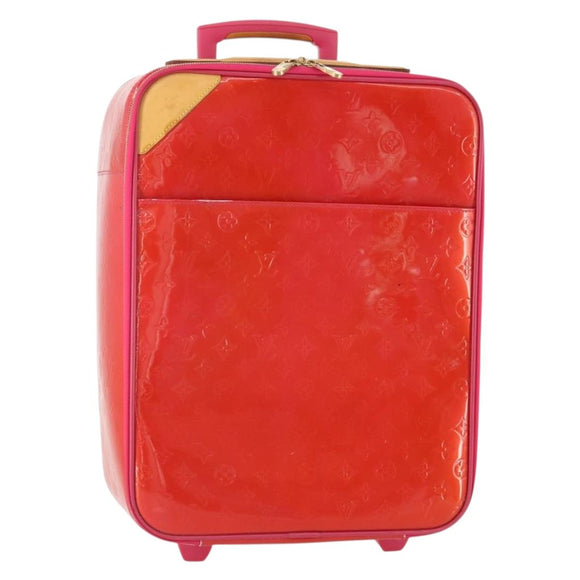 LOUIS VUITTON Monogram Vernis Pegas 45 Suitcase Rose Pop M93713 LV Auth 178376