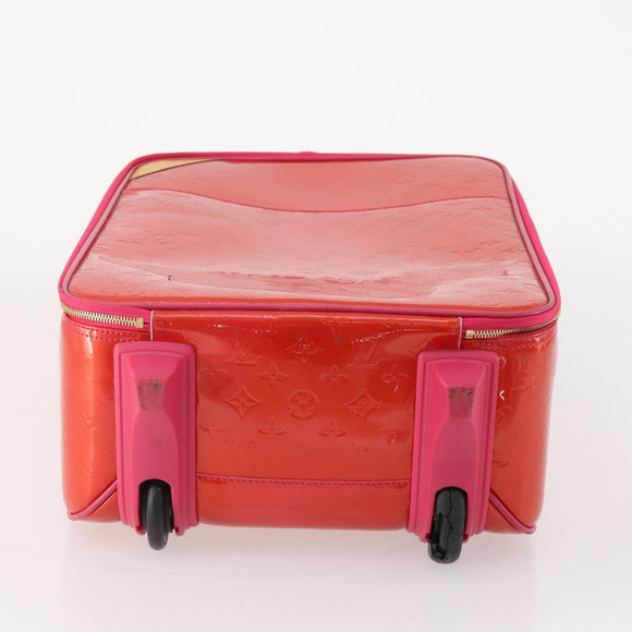 LOUIS VUITTON Monogram Vernis Pegas 45 Suitcase Rose Pop M93713 LV Auth 178376
