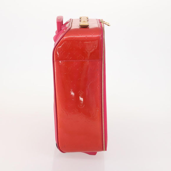 LOUIS VUITTON Monogram Vernis Pegas 45 Suitcase Rose Pop M93713 LV Auth 178376