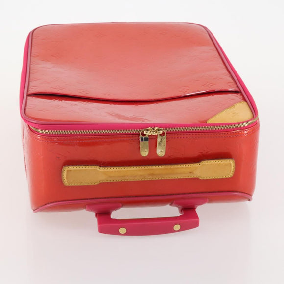 LOUIS VUITTON Monogram Vernis Pegas 45 Suitcase Rose Pop M93713 LV Auth 178376