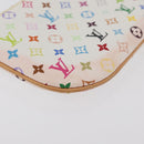 LOUIS VUITTON Monogram Multicolor Pochette MM Pouch White M60028 LV Auth 178378A-16