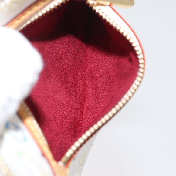 LOUIS VUITTON Monogram Multicolor Pochette MM Pouch White M60028 LV Auth 178378A