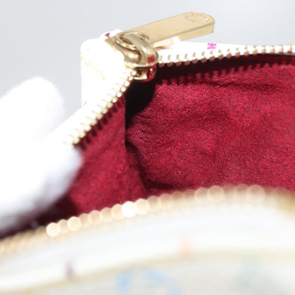 LOUIS VUITTON Monogram Multicolor Pochette MM Pouch White M60028 LV Auth 178378A