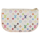 LOUIS VUITTON Monogram Multicolor Pochette MM Pouch White M60028 LV Auth 178378A-2