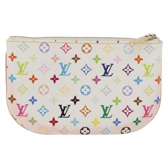 LOUIS VUITTON Monogram Multicolor Pochette MM Pouch White M60028 LV Auth 178378A