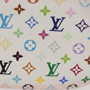 LOUIS VUITTON Monogram Multicolor Pochette MM Pouch White M60028 LV Auth 178378A-3