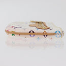 LOUIS VUITTON Monogram Multicolor Pochette MM Pouch White M60028 LV Auth 178378A-4