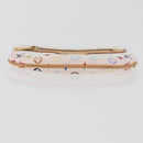 LOUIS VUITTON Monogram Multicolor Pochette MM Pouch White M60028 LV Auth 178378A-6