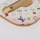 LOUIS VUITTON Monogram Multicolor Pochette MM Pouch White M60028 LV Auth 178378A-14
